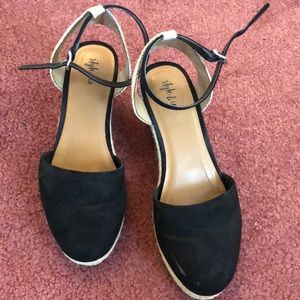 Black espadrilles size 8.5 w